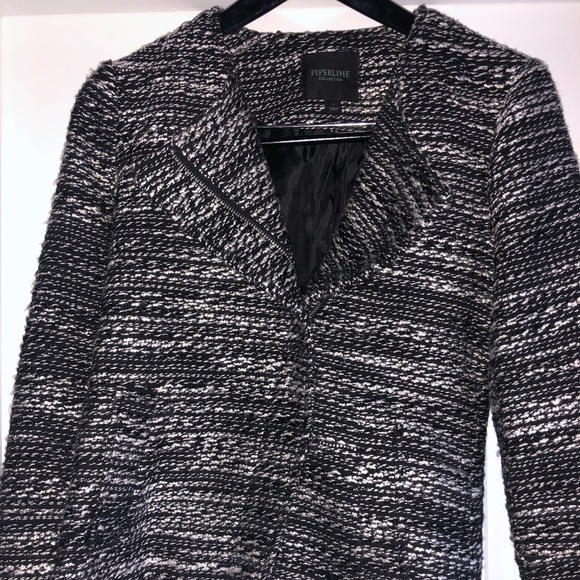 Black and white tweed blazer - Picture 3 of 3